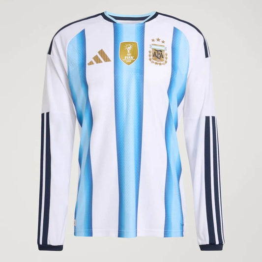 Argentina Home Manga Longa 26/27 Masculino Torcedor Adidas - Branca e Azul