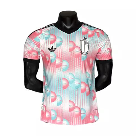 Belgica Away 26/27 Masculino Jogador Adidas - Rosa e Azul