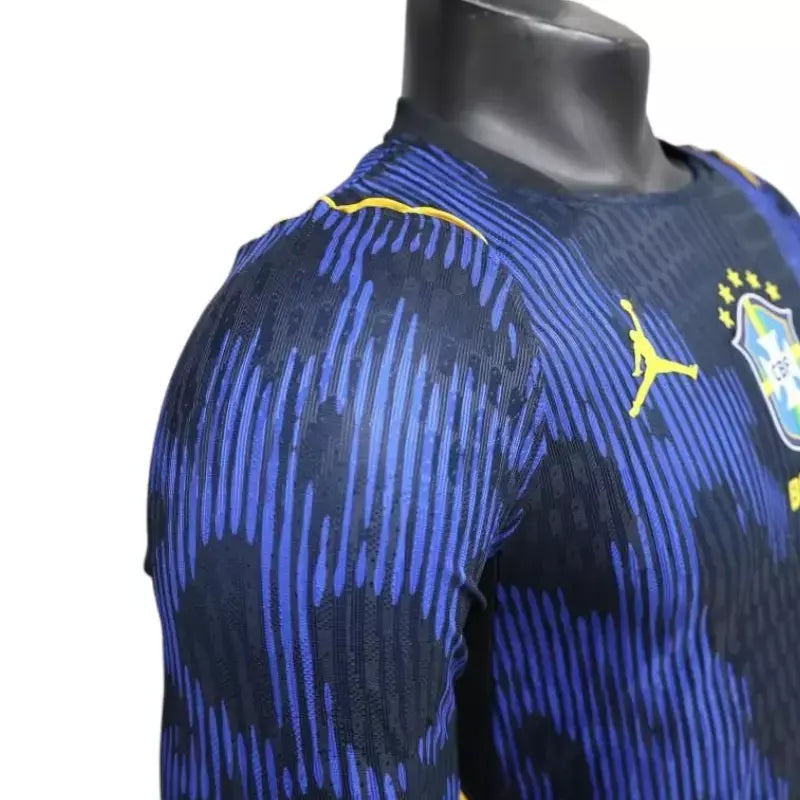 Brasil Away Manga Longa 26/27 Jogador Nike Masculina - Azul