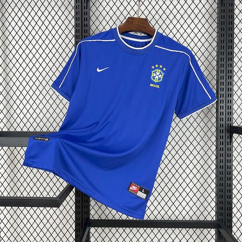 Brasil Away Retrô 1998 Nike - Azul