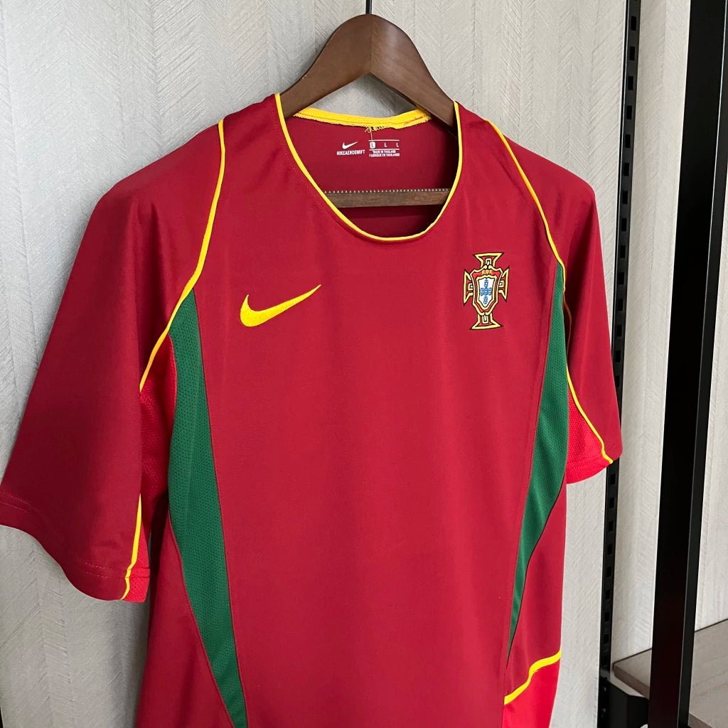 Portugal Home Retrô 2002 Nike Vermelha - Vermelho
