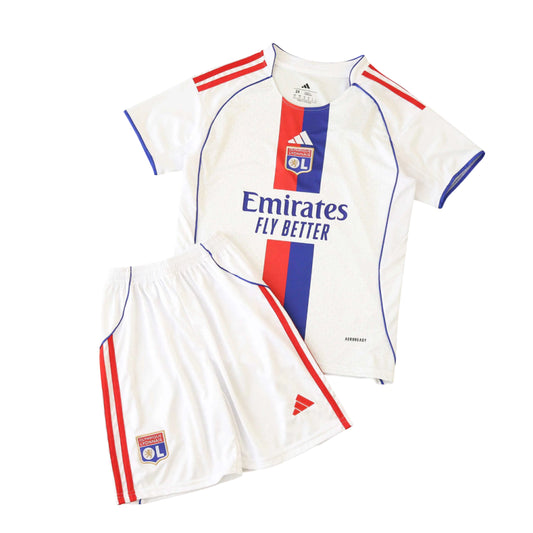 Kit Infantil Lyon Home 25/26 - Branco