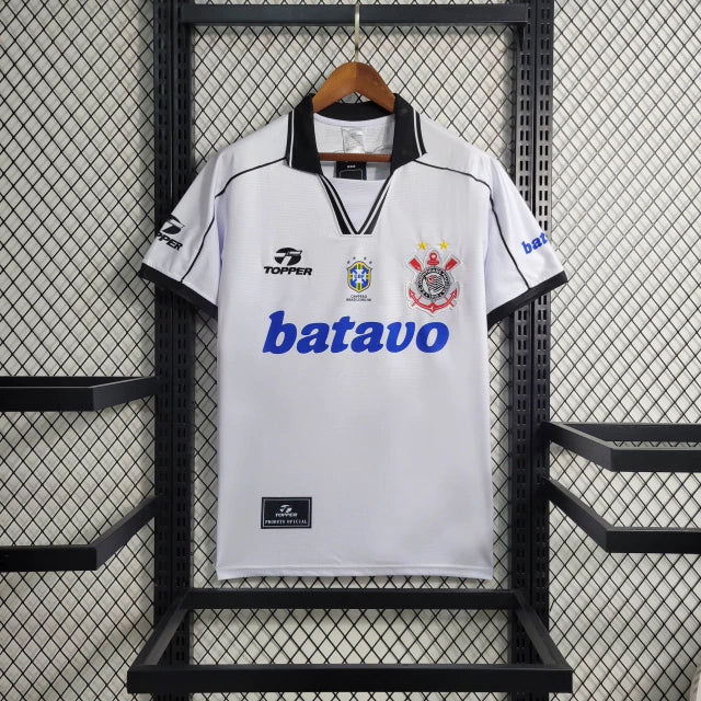 Corinthians Retrô Home 1999 Masculino Topper -  Branca