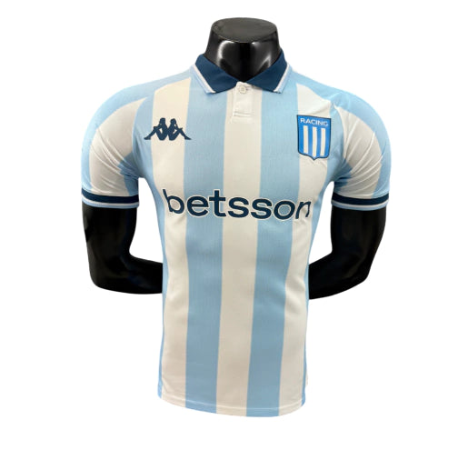 Racing Home 25/26 Jogador Masculino Kappa - Azul Claro e Branco