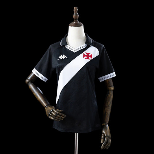 Vasco Home 25/26 Kappa Feminino - Preto