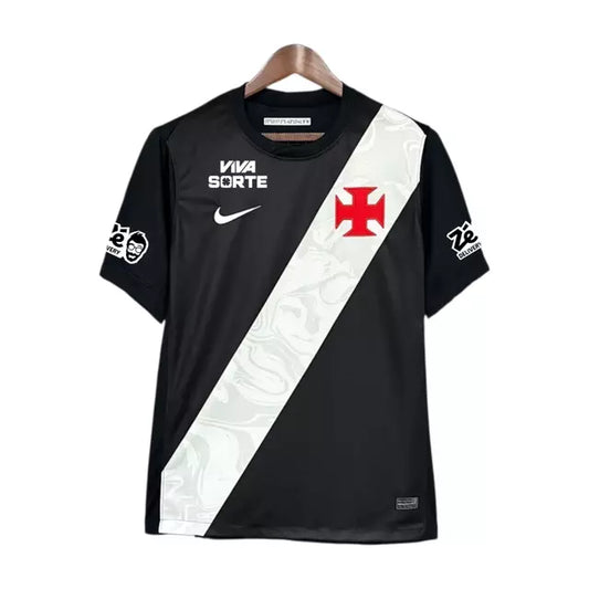 Vasco Home 26/27 Torcedor Com Patrocínios Nike - Preta e Branca