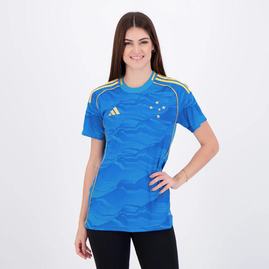Cruzeiro Third 25/26 Adidas Feminina - Azul