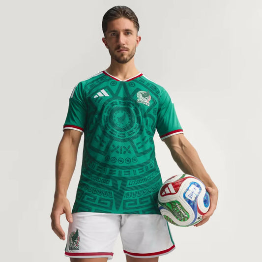 México Home 26/27 Masculino Jogador Adidas  - Verde