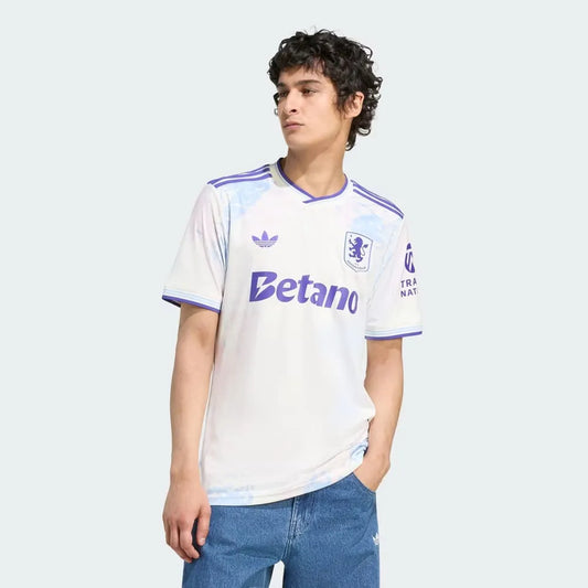 Aston Villa Third 25/26 Jogador Adidas - Branca