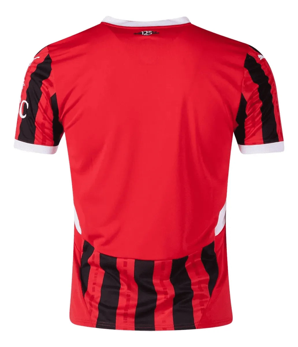 Milan Home 24/25 Torcedor Puma - Vermelho e Preto