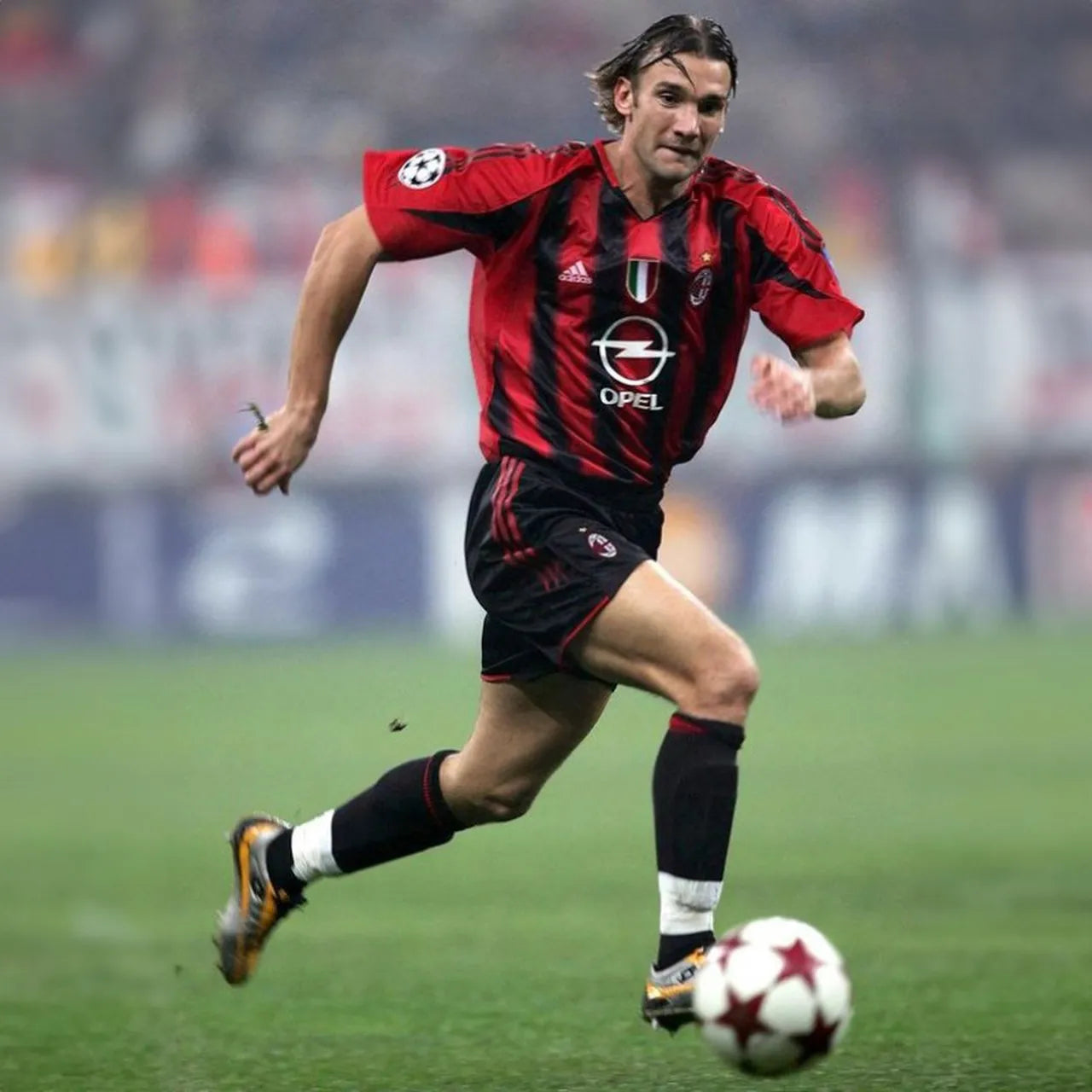 Milan Retrô Home 2004/05 Adidas - Vermelho e Preto