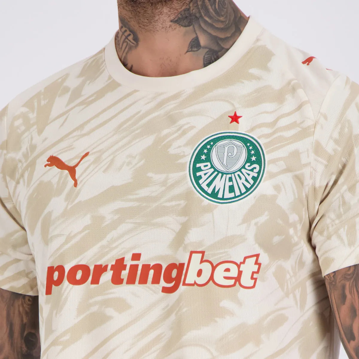 Palmeiras Third 26/27 Masculino Torcedor Puma - Bege