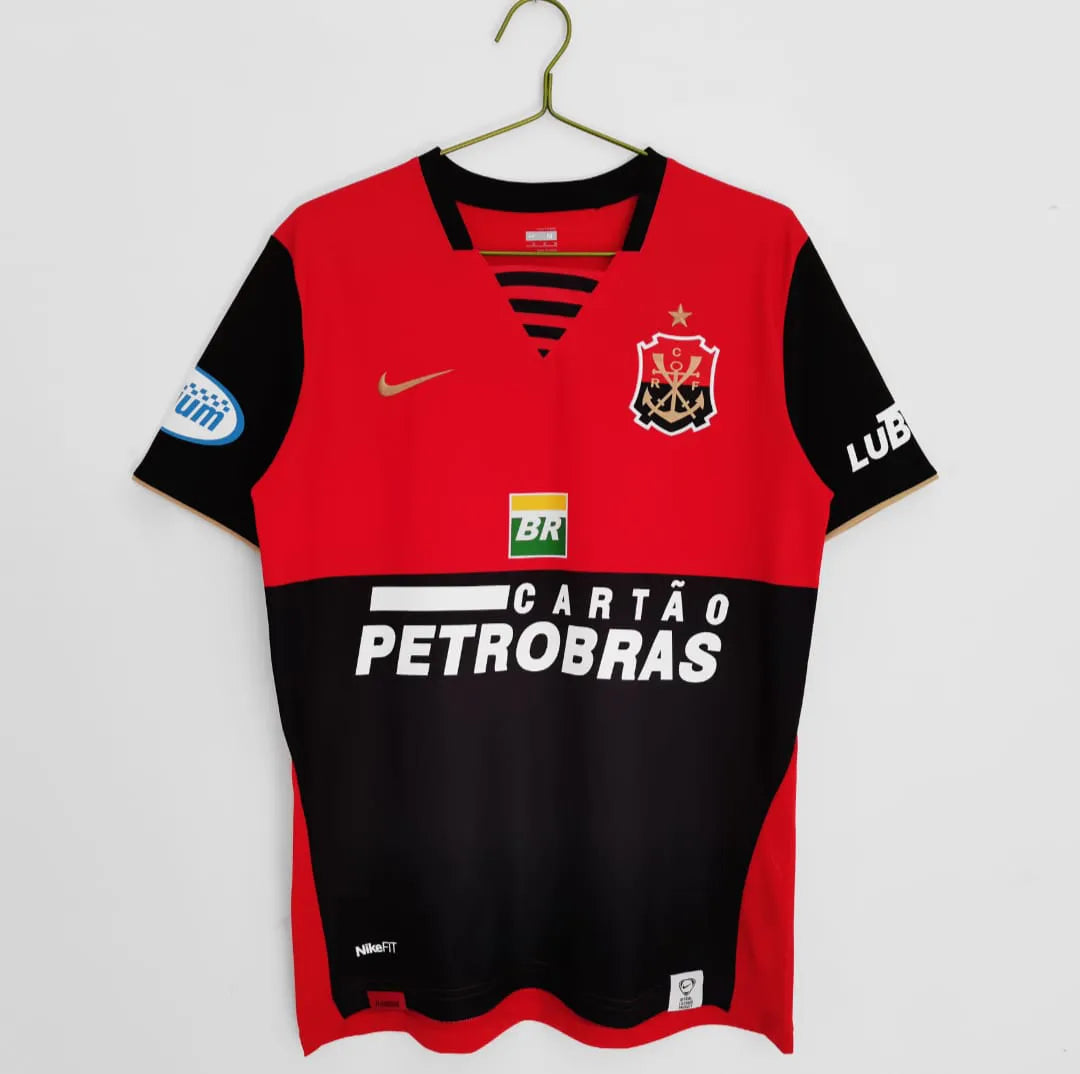 Flamengo Home Retro 07/08 Masculino Nike - Vermelho e Preto