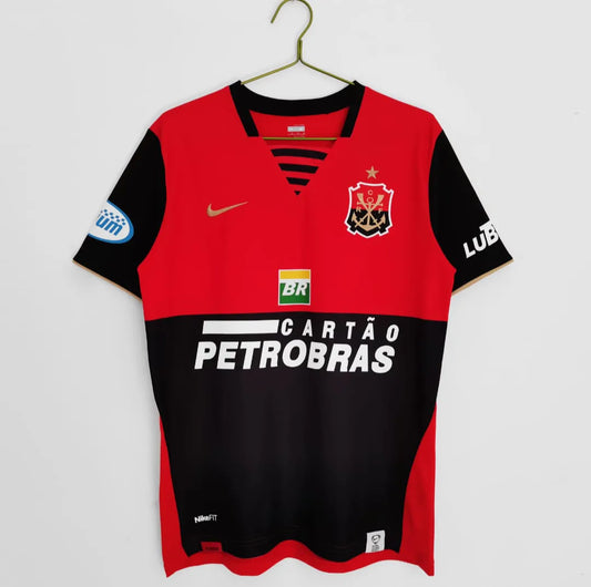 Flamengo Home Retro 07/08 Masculino Nike - Vermelho e Preto
