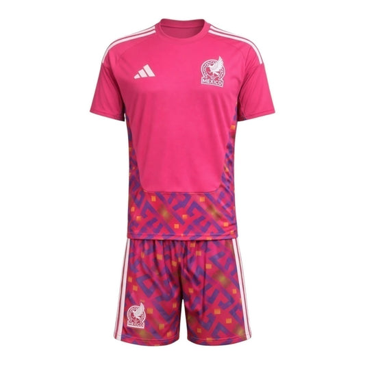 Kit Infantil México Goleiro 26/27  - Rosa