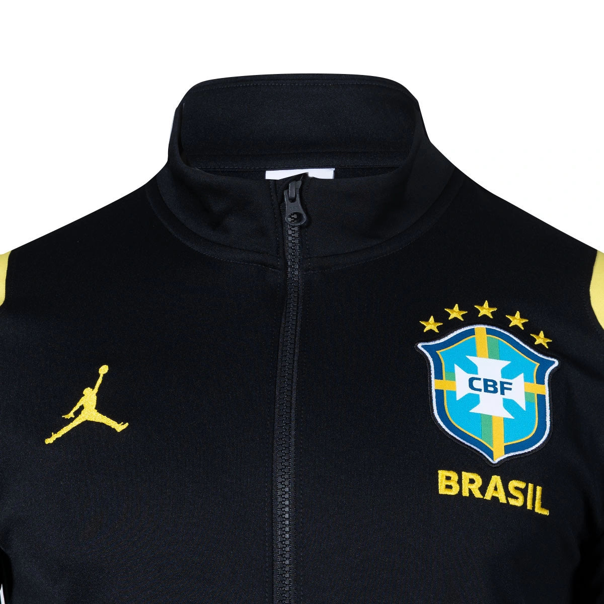 Kit Agasalho + Calça Brasil Jordan - Preto e Amarelo