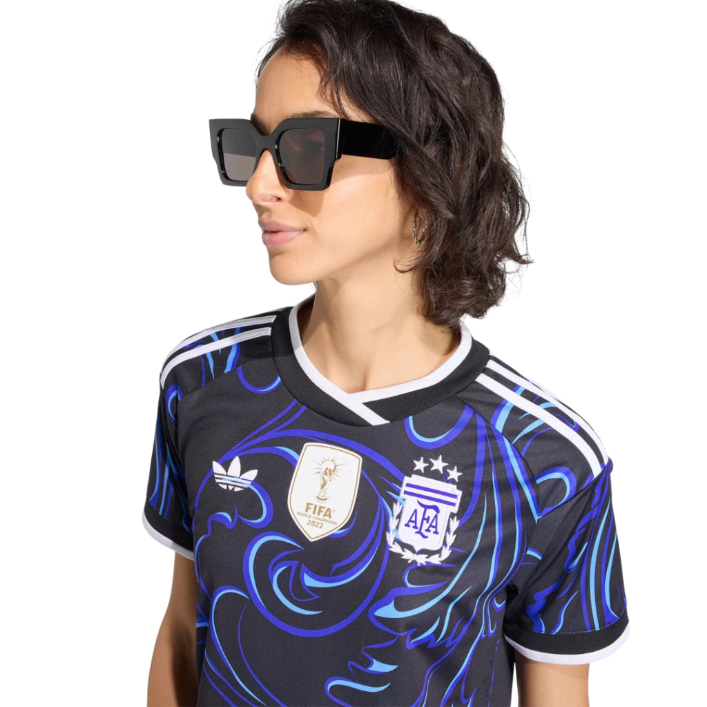 Argentina Away 26/27 Feminino Torcedor Adidas - Preto e Azul