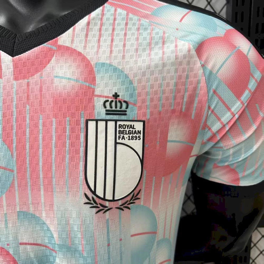 Belgica Away 26/27 Masculino Jogador Adidas - Rosa e Azul