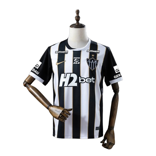 Atletico Mineiro Home 26/27 Torcedor Com Patrocínios Nike - Preta e Branca