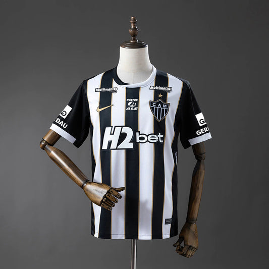 Atletico Mineiro Home 26/27 Torcedor Com Patrocínios Nike - Preta e Branca