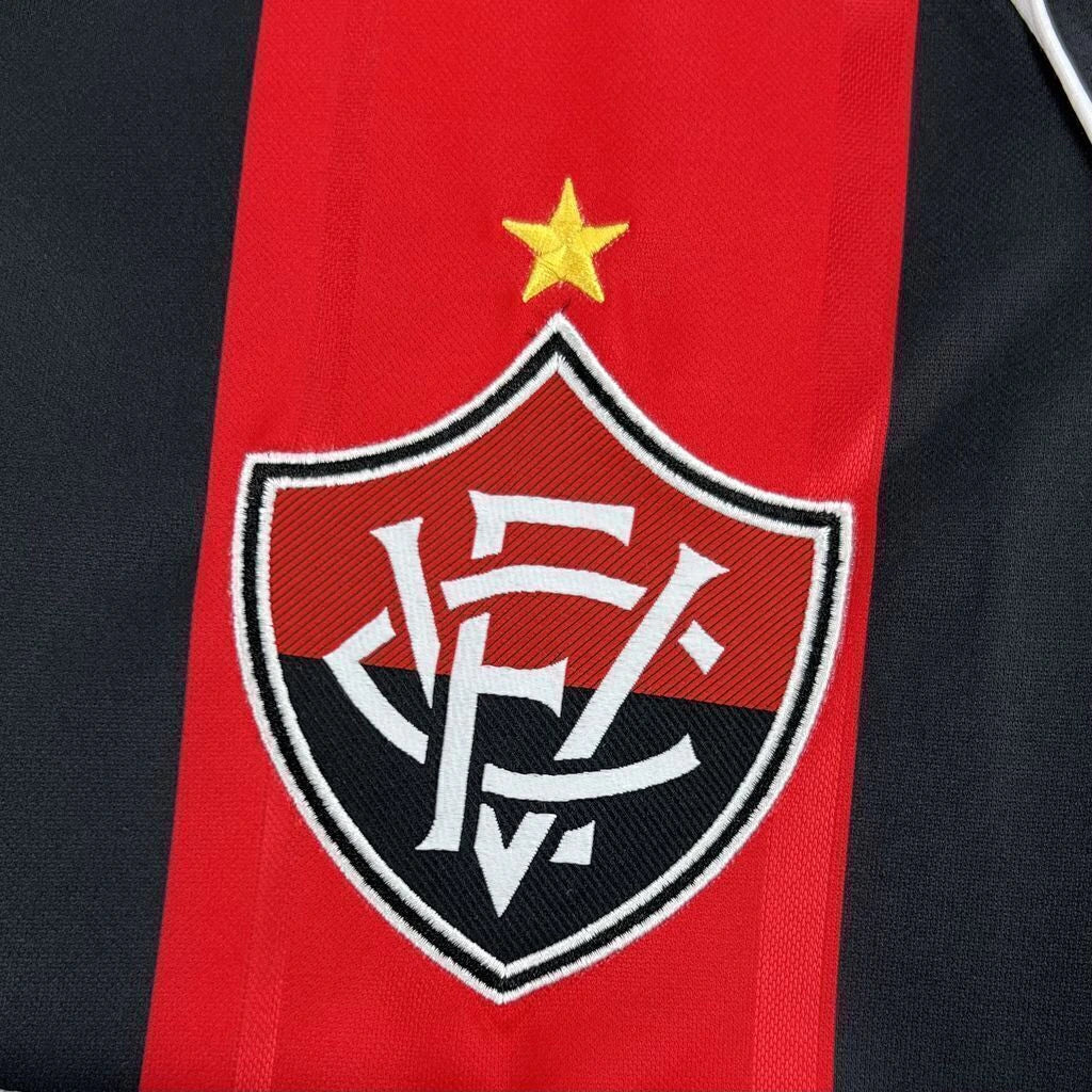 Vitória Home 26/27 Masculino - Vermelha e Preta