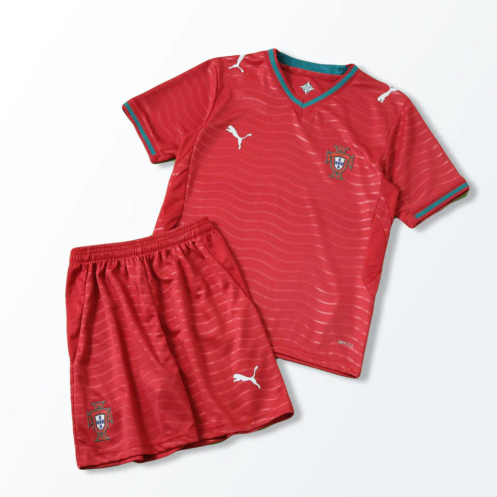 Kit Infantil Portugal Home 26/27  - Vermelha