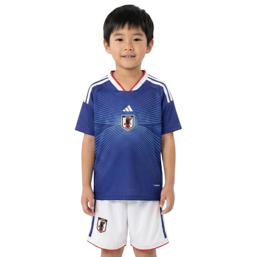 Kit Infantil Japão Home 26/27  - Azul