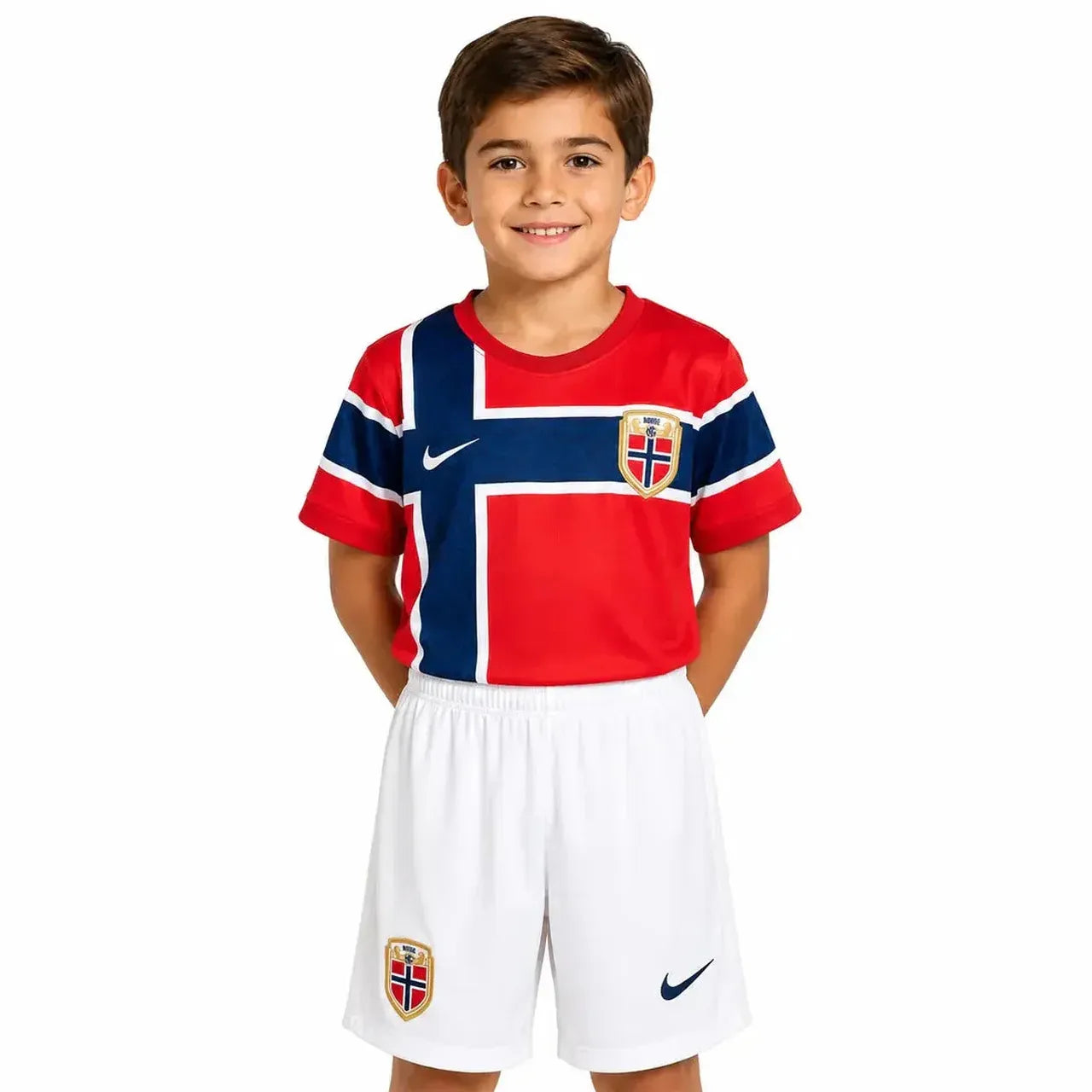 Kit Infantil Noruega Home 26/27  - Vermelha e Azul