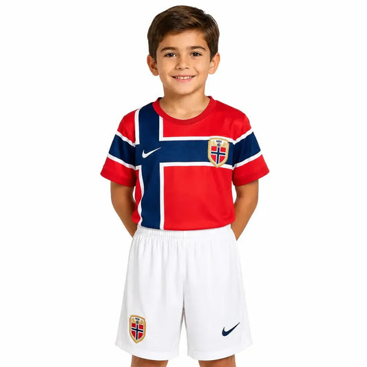 Kit Infantil Noruega Home 26/27  - Vermelha e Azul