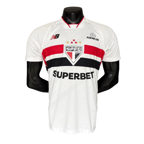 São Paulo Home 26/27 Jogador New Balance  - Branco e Vermelho