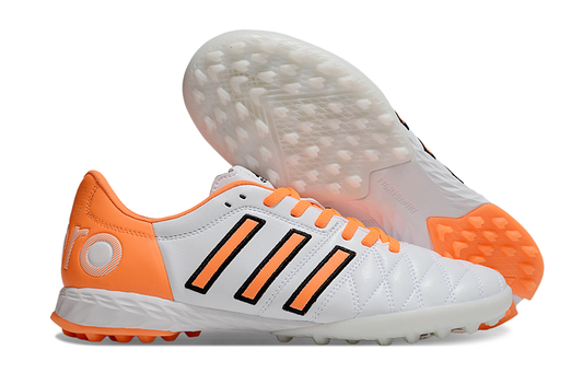 Chuteira Society Adidas adiPURE 11 Pro X PD25 Trx FG - Branca e Laranja