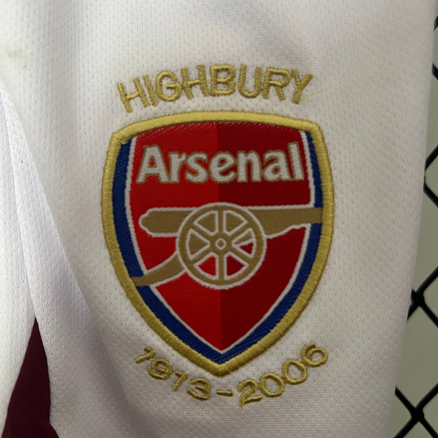 Kit Infantil Arsenal Away Retrô 02/03 - Vermelho Vinho