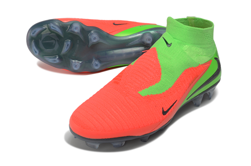 Chuteira Campo Nike Phantom 6 Elite Low - Verde e Laranja