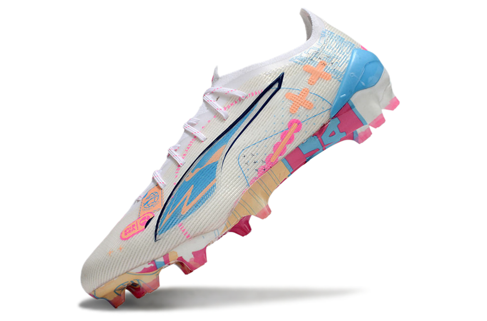 Chuteira Society Puma Ultra Ultimate Match Pro - Colorida Bege
