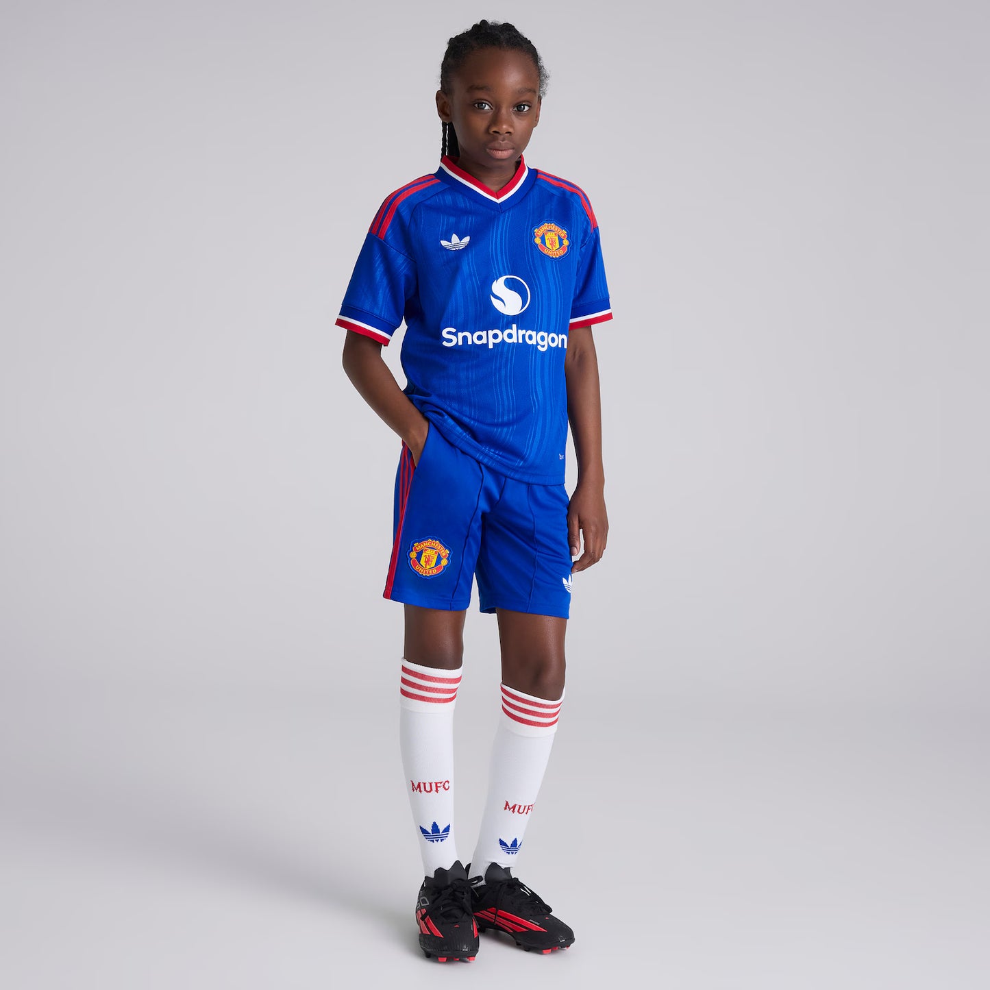 Kit infantil Manchester Away Home 26/27  - Azul