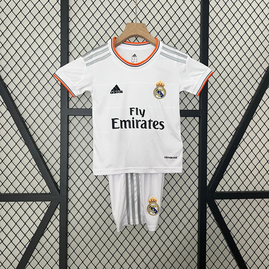 Kit Infantil Real Madrid Home Retrô 13/14 - Branco