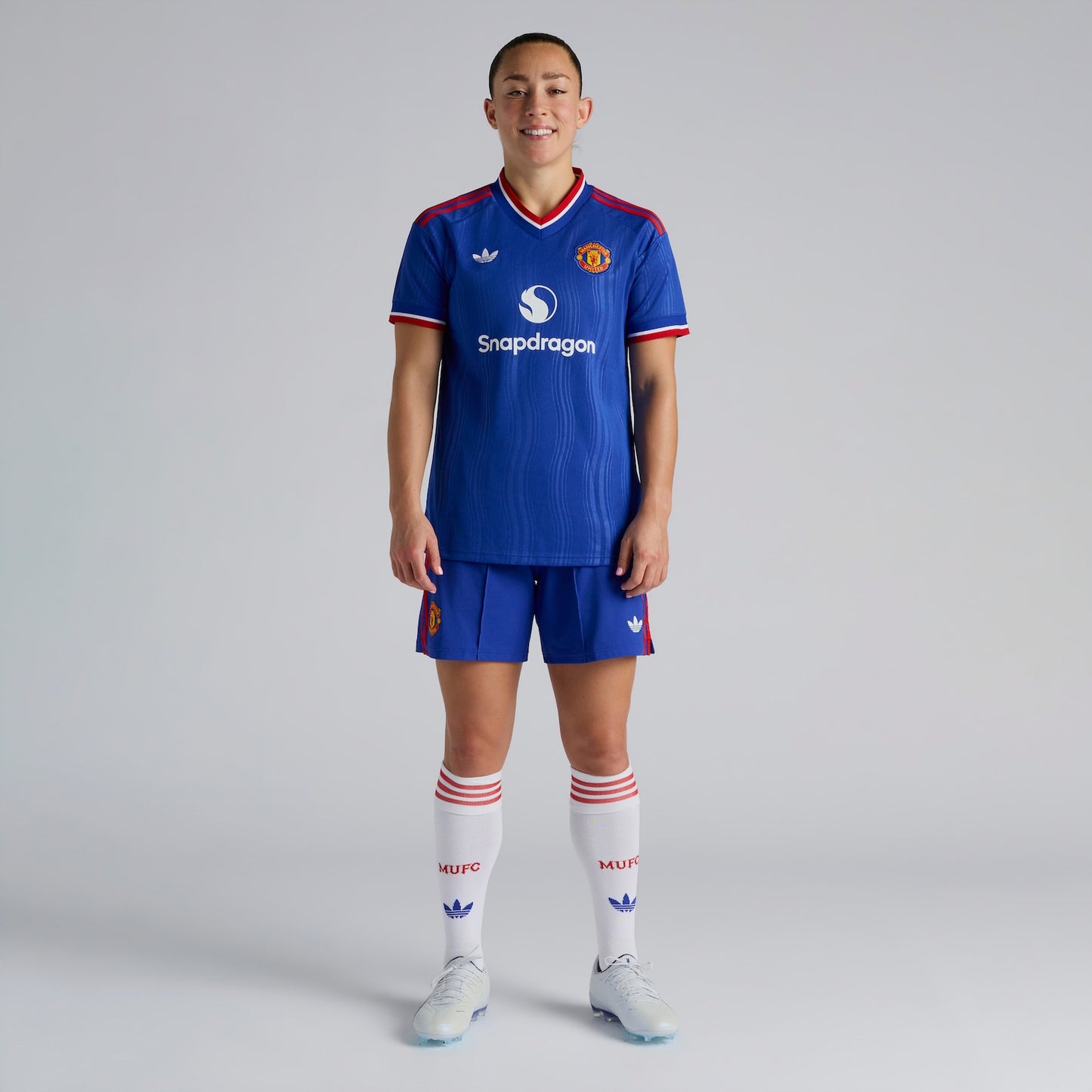 Manchester United Away 26/27 Feminina Adidas - Azul