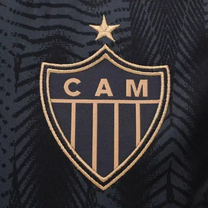 Atlético Mineiro Third 25/26 Adidas Torcedor Masculino - Preta e Dourada
