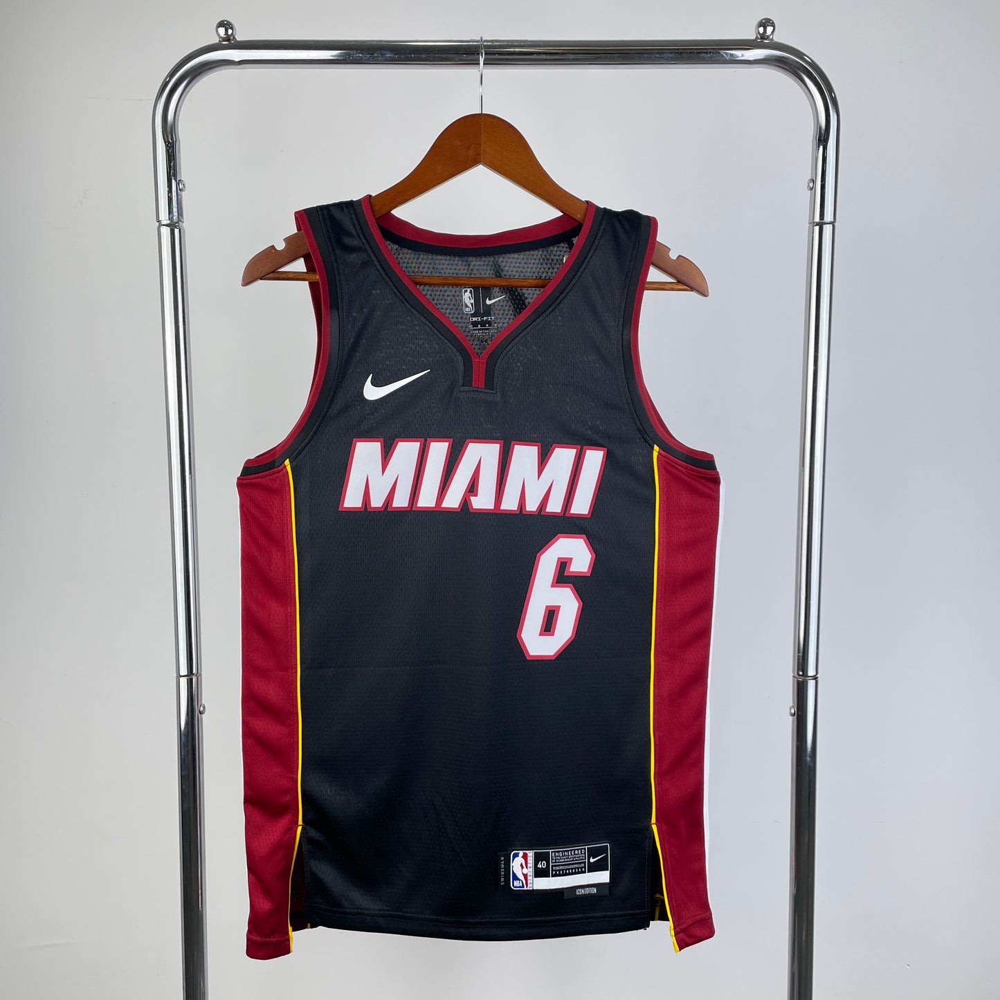 Regata Miami Heat Masculina - Preto