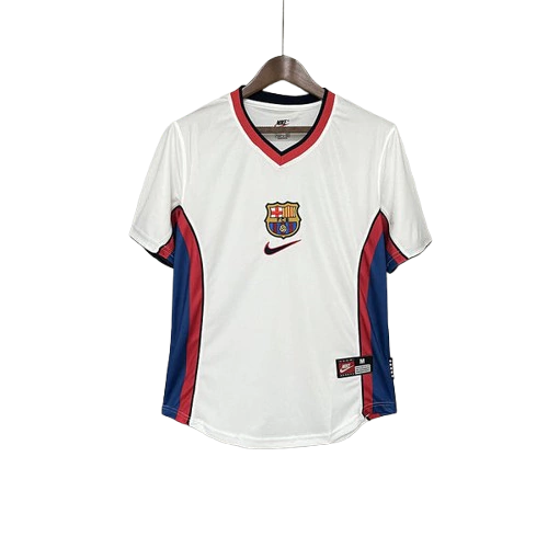 Barcelona Away Retrô 98/99 Nike - Branca