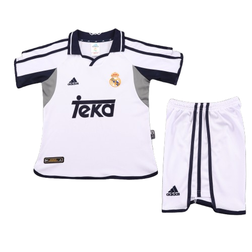 Kit Infantil Real Madrid Home Retrô 99/00 - Branco