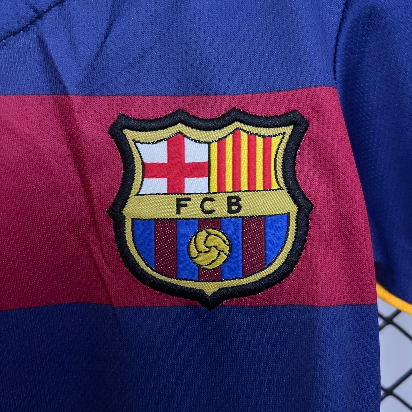 Kit Infantil Barcelona Home Retrô 15/16 - Grená