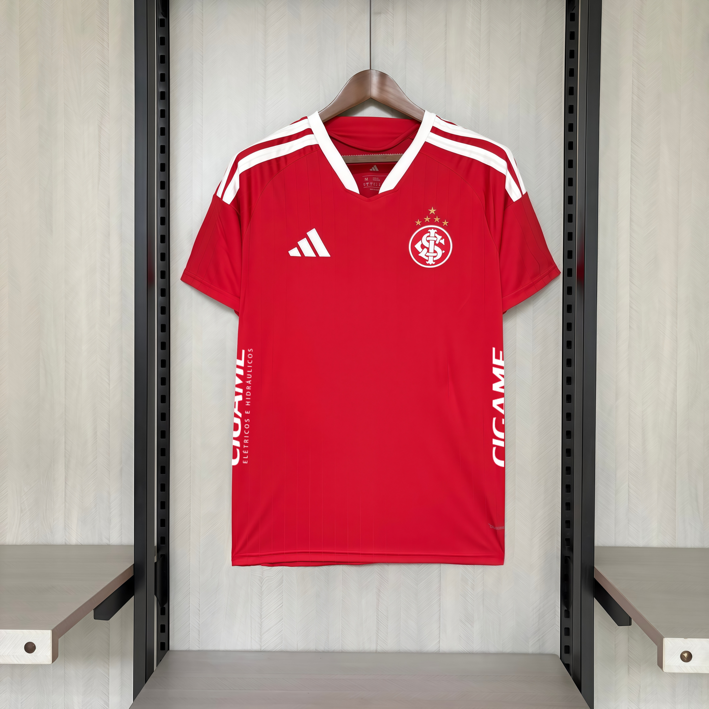 Internacional Home 26/27 Torcedor Com Patrocínios Adidas - Vermelho