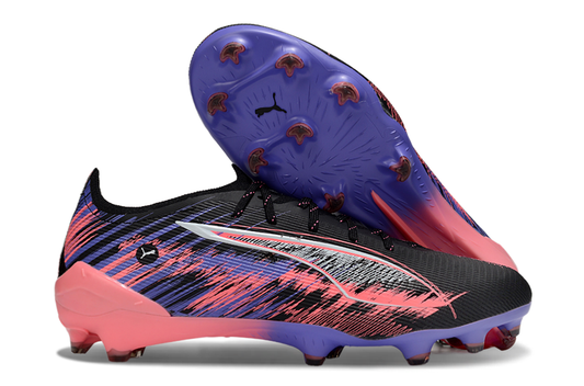Chuteira Campo Puma Ultra 5 Match Pro - Colorida Rosa