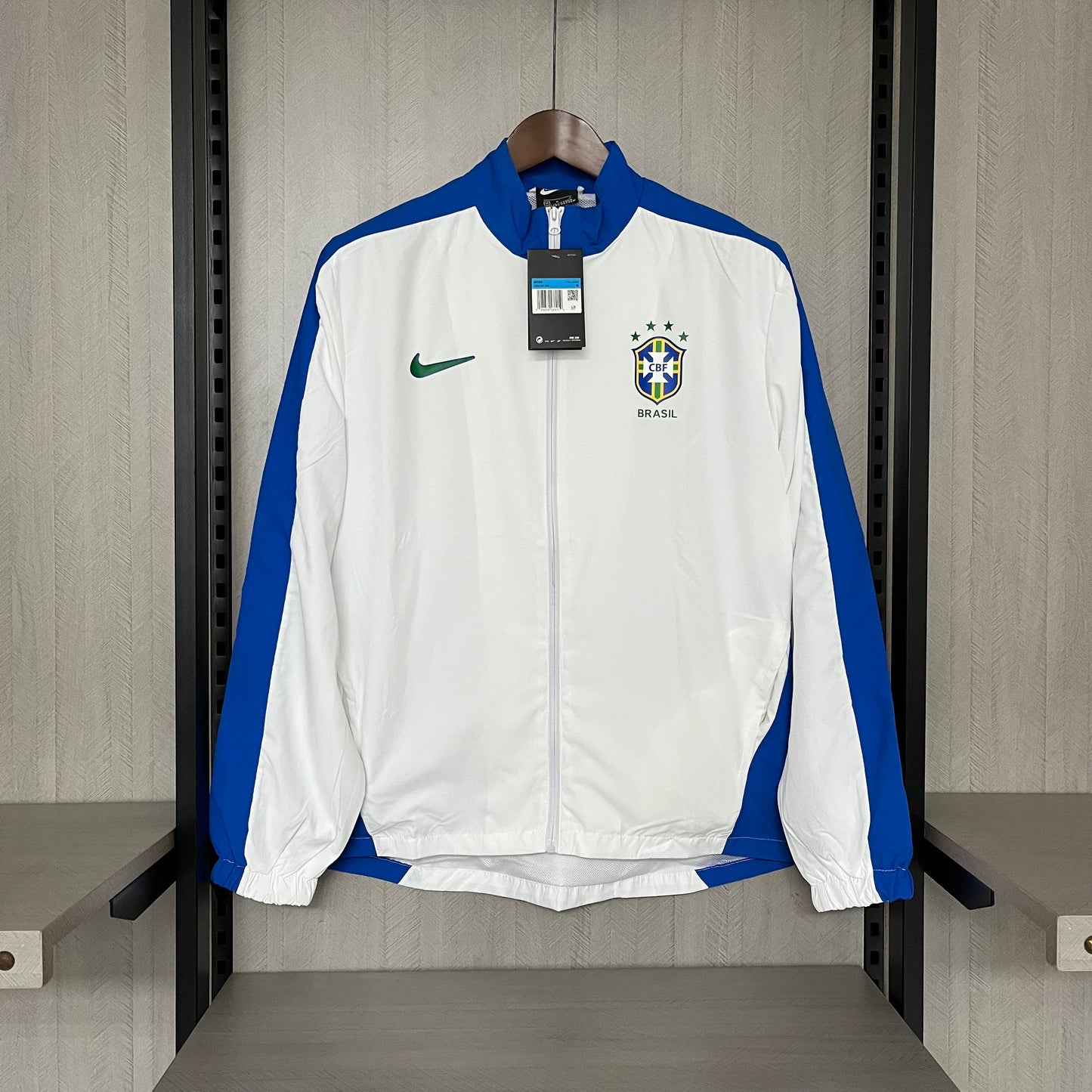 Agasalho Brasil Retro 1998 Nike - Branca