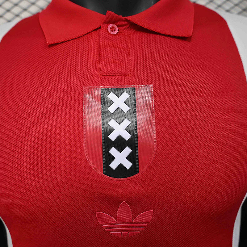 Ajax 125 Anos 25/26 Jogador Adidas - Vermelho e Branco