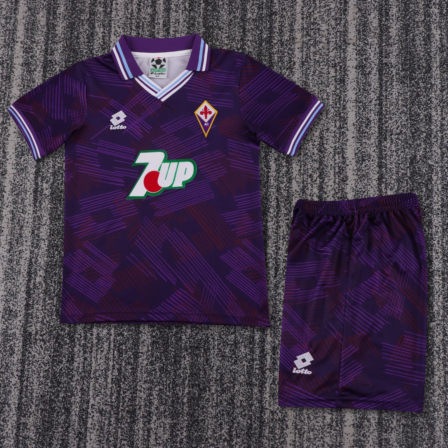 Kit Infantil Fiorentina Home Retrô 1992  - Roxo