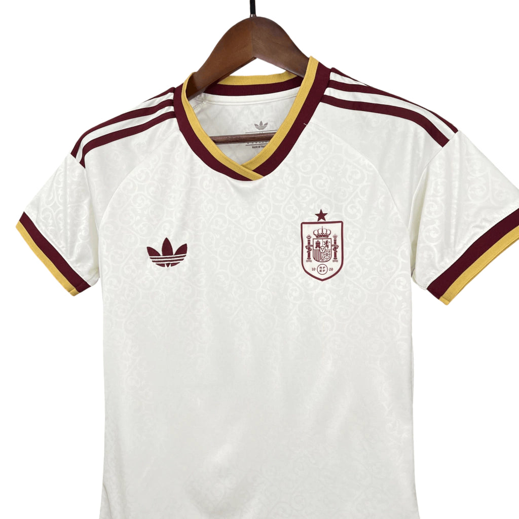 Espanha Away 26/27 Feminino Adidas - Branco