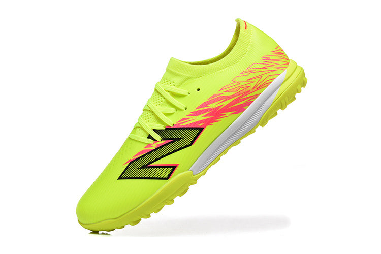 Chuteira Society New Balance Furon V8 Elite TF FG  - Verde Florescente