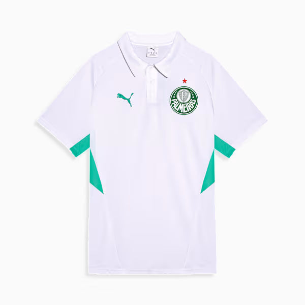 Palmeiras Edição Especial Evostripe Polo 26/27 Masculino Torcedor Puma - Branca